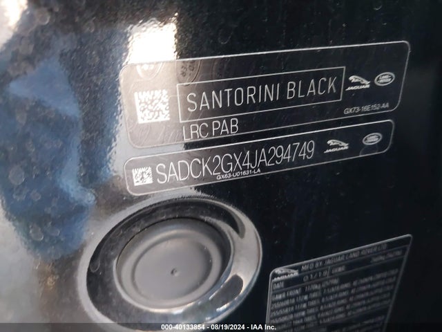 2018 JAGUAR F-PACE SADCK2GX4JA294749 Photo 8