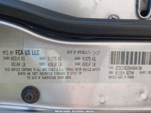 2C3CCAEG5HH564190 Chrysler 300C