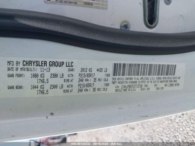 1C4NJPBB7ED715738 Jeep Patriot Sport