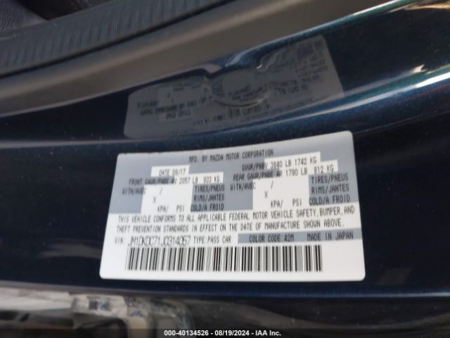 JM1DKDC71J0314057 Mazda Cx-3 Touring