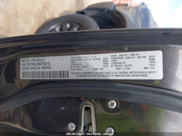 RAM 2500 Power Wagon  4x4 6'4 Box 2022 3C6TR5EJ3NG165715 Image 9