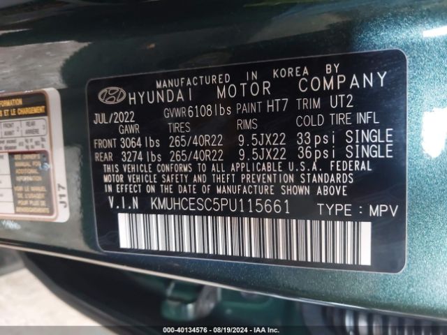 KMUHCESC5PU115661 Genesis Gv80 3.5t Awd