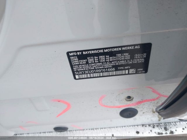 5UX13EU01R9T61666 BMW X5 Sdrive40i