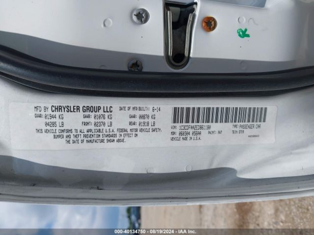 1C3CDFAA2ED861180 Dodge DART SE