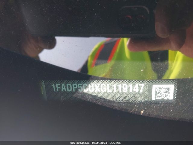 1FADP5CUXGL119147 Ford C-max Energi Sel