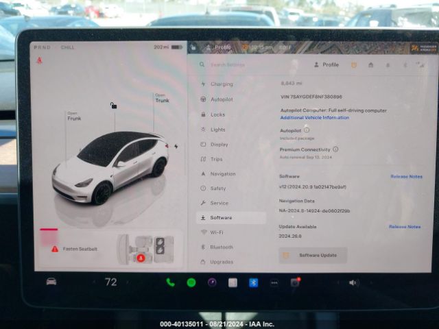 7SAYGDEF8NF380896 Tesla Model Y Performance Dual Motor All-wheel Drive