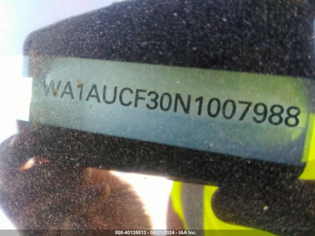 WA1AUCF30N1007988 Audi Q3 Premium 40 Tfsi Quattro Tiptronic