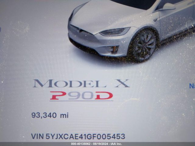 5YJXCAE41GF005453 Tesla Model X 60d/p100d/p90d