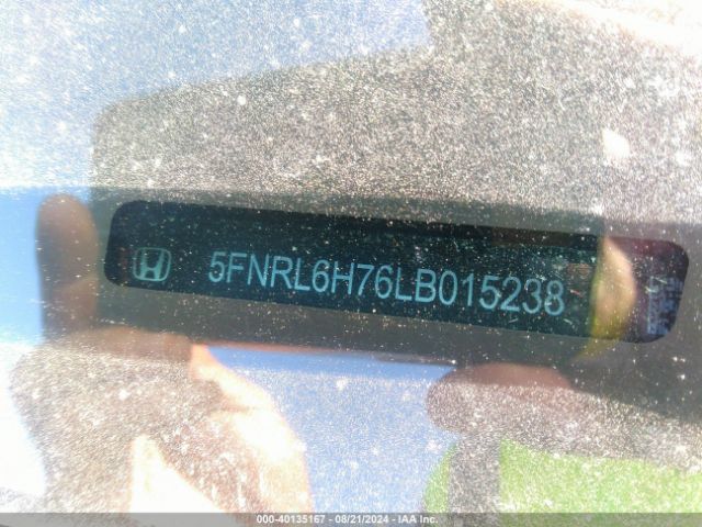 5FNRL6H76LB015238 Honda Odyssey Ex-l/ex-l W/navi   Res
