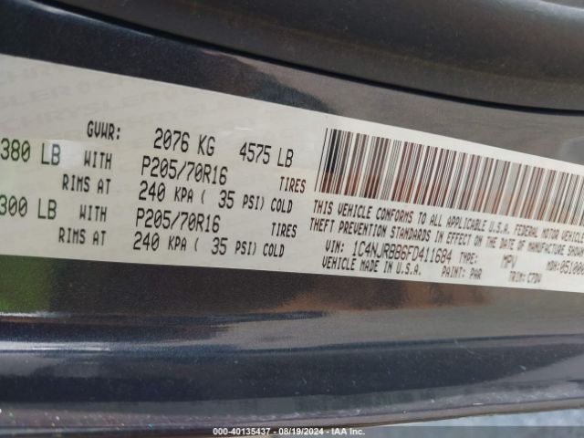 1C4NJRBB6FD411684 Jeep Patriot Sport