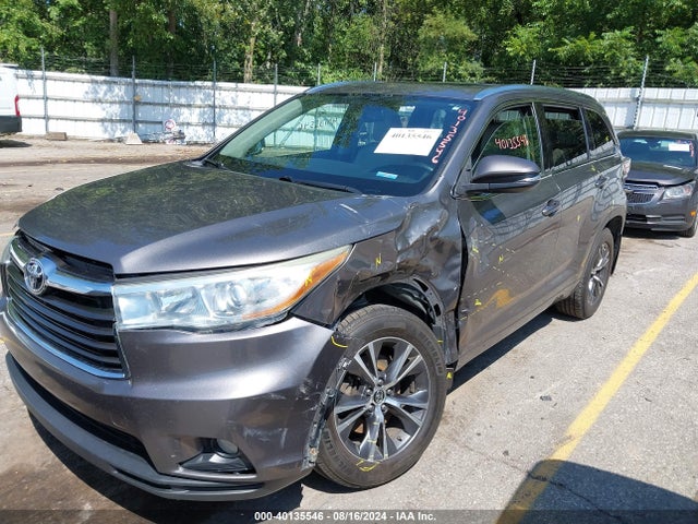 Toyota Highlander Xle V6 2016 5TDJKRFH4GS506843 Image 2