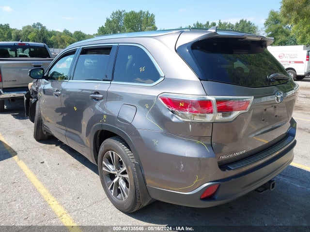 Toyota Highlander Xle V6 2016 5TDJKRFH4GS506843 Image 3
