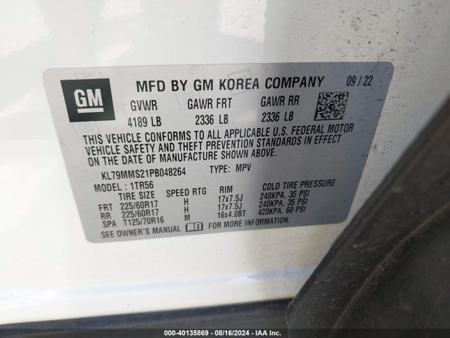 Chevrolet Trailblazer Fwd Ls 2023 KL79MMS21PB048264 Image 9