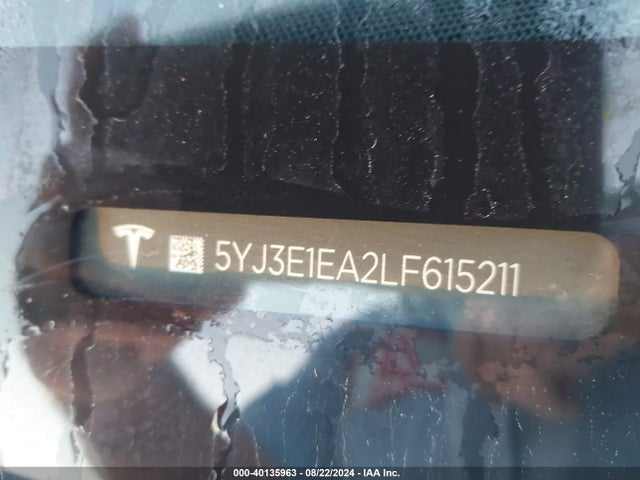 2020 TESLA MODEL 3 5YJ3E1EA2LF615211 Photo 8