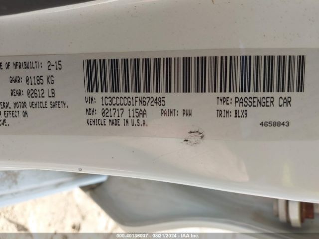 1C3CCCCG1FN672485 Chrysler 200 C