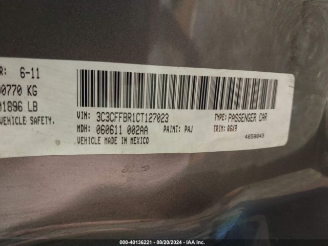 2012 FIAT 500 3C3CFFBR1CT127023 Photo 8