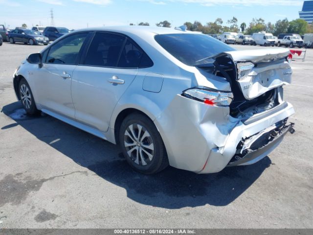 JTDEBRBE2LJ011562 Toyota Corolla Hybrid Le