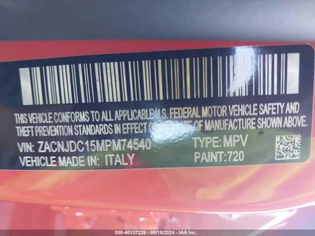 ZACNJDC15MPM74540 Jeep Renegade Trailhawk 4x4