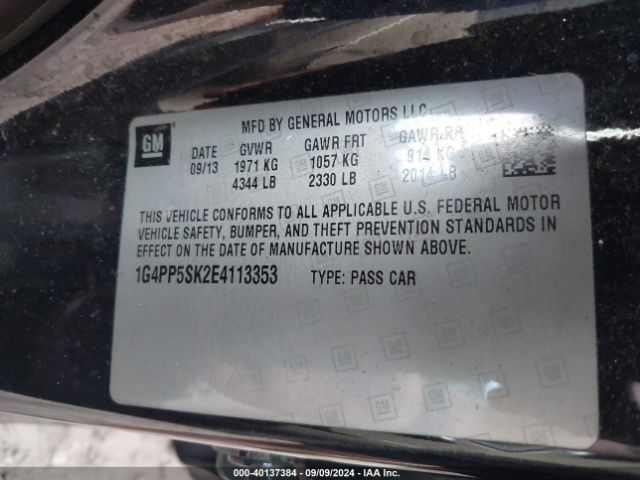 1G4PP5SK2E4113353 Buick Verano