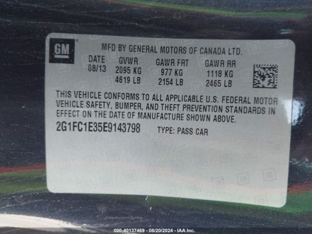 2G1FC1E35E9143798 Chevrolet Camaro 2lt