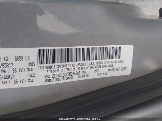 2014 CHRYSLER TOWN & COUNTRY 2C4RC1BG2ER395200 Photo 8