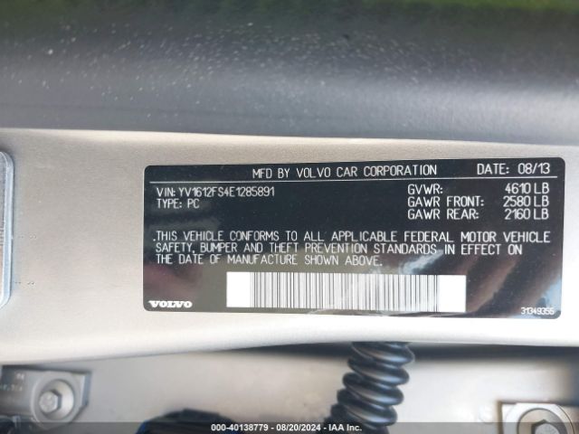 YV1612FS4E1285891 Volvo S60 T5