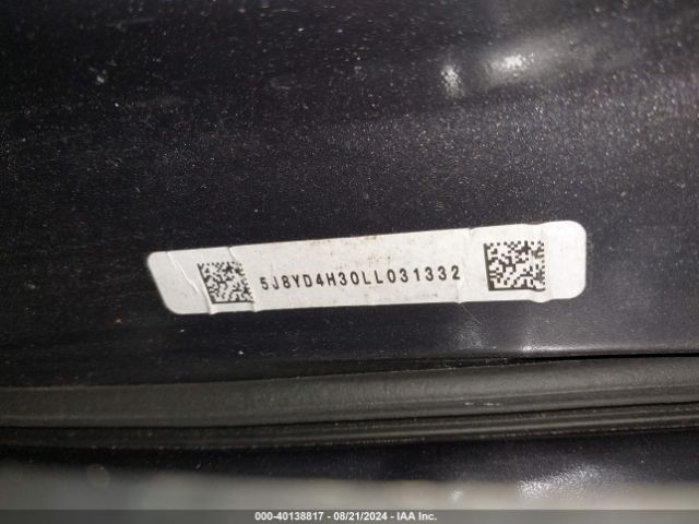5J8YD4H30LL031332 Acura Mdx Standard