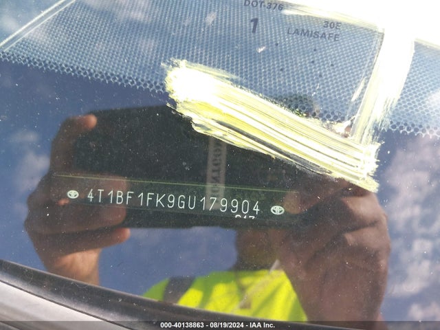 Toyota CAMRY SE 2016 4T1BF1FK9GU179904 Image 9