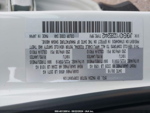 JM3KE4DY1G0852442 Mazda Cx-5 Grand Touring
