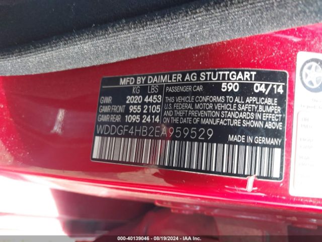 WDDGF4HB2EA959529 Mercedes-Benz C 250 Luxury/sport