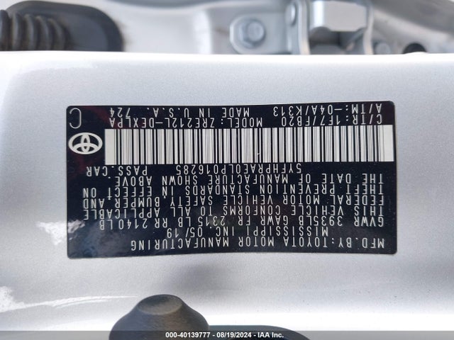 Toyota COROLLA LE 2020 5YFHPRAE0LP016285 Image 9