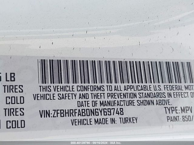 ZFBHRFAB0N6Y69748 RAM Promaster City Cargo Van