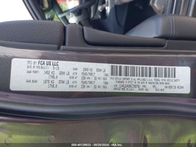 1C4RJEAG9KC789781 Jeep Grand Cherokee Laredo E 4x2