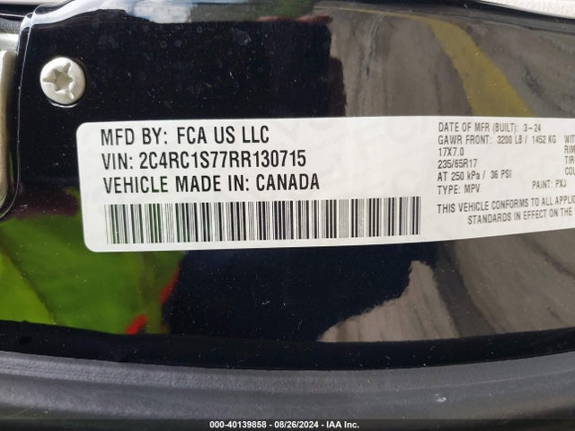 Chrysler Pacifica Hybrid Select 2024 2C4RC1S77RR130715 Image 9
