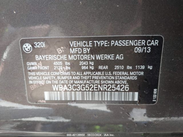 WBA3C3G52ENR25426 BMW 320i Xdrive