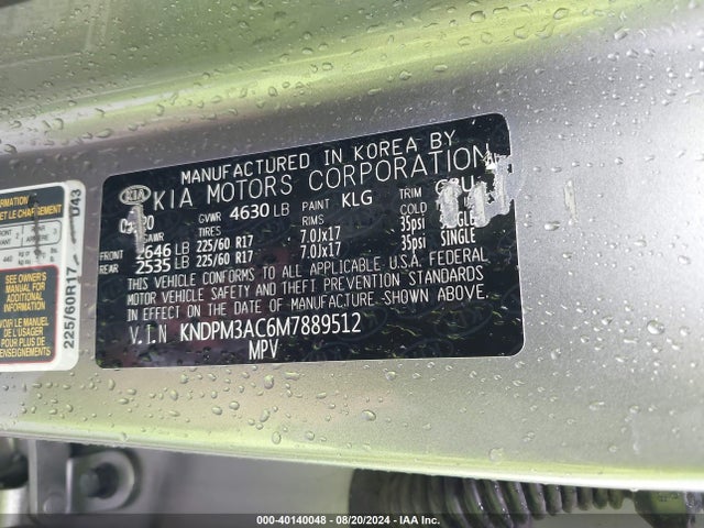 KIA Sportage Lx 2021 KNDPM3AC6M7889512 Image 9