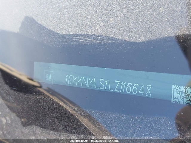 1GKKNMLS1LZ116648 GMC Acadia Fwd Slt