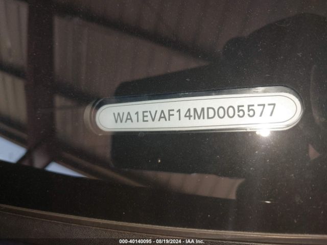 WA1EVAF14MD005577 Audi Q8 Premium Plus 55 Tfsi Quattro Tiptronic