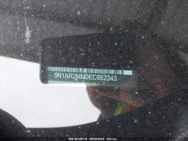 5N1AR2MM0EC662343 Nissan Pathfinder Platinum/s/sl/sv