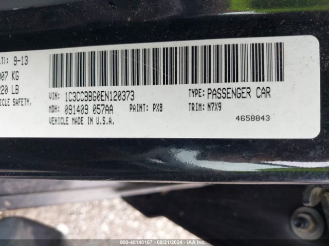 1C3CCBBG0EN120373 Chrysler 200 Touring