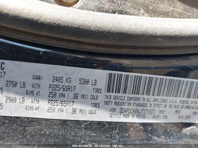 3C4PDCABXJT171671 Dodge JOURNEY SE