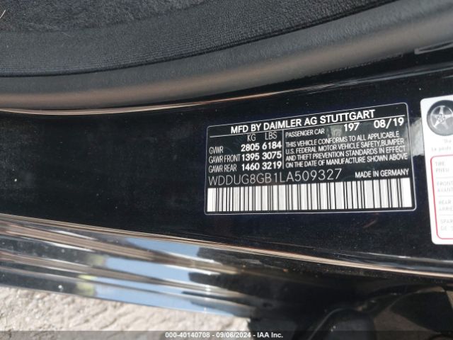 WDDUG8GB1LA509327 Mercedes-Benz S 560 4matic