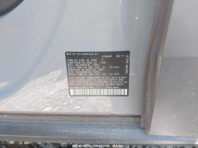 WVGTMPE22MP027956 Volkswagen ID.4 PRO S