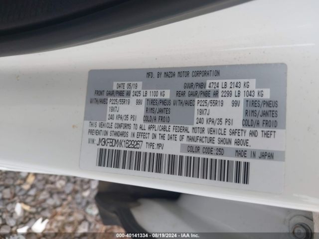 JM3KFBDMXK1629267 Mazda Cx-5 Grand Touring