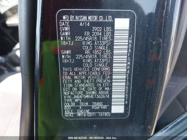 Nissan Juke Nismo 2014 JN8AF5MR4ET362674 Image 9