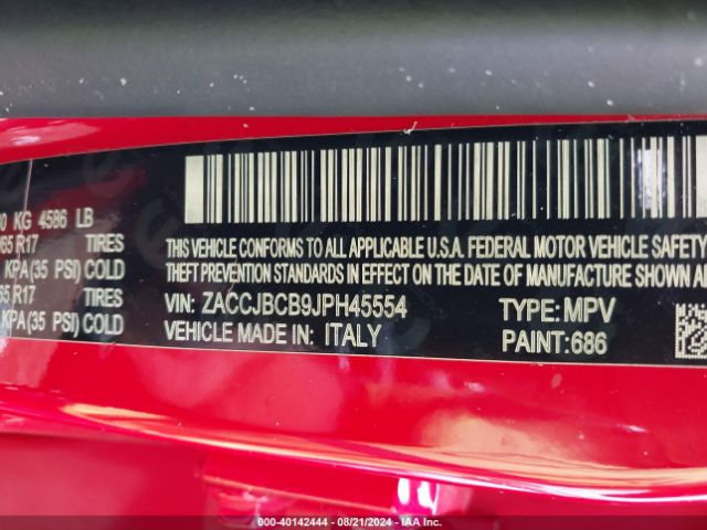 ZACCJBCB9JPH45554 Jeep Renegade Trailhawk 4x4