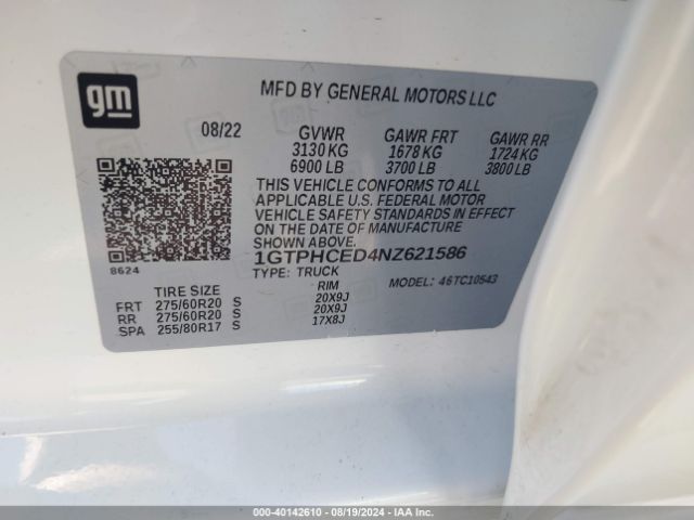 1GTPHCED4NZ621586 GMC Sierra 1500 2wd  Short Box Elevation