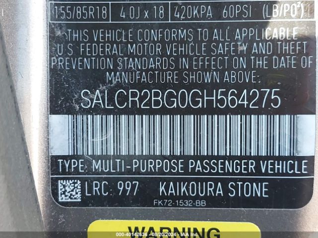 SALCR2BG0GH564275 Land Rover Discovery Sport Hse