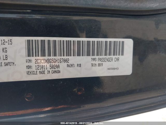 2C3CDXBG5GH167002 Dodge Charger Se