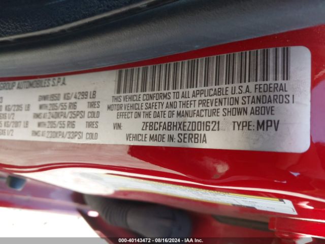 ZFBCFABHXEZ001621 Fiat 500l Easy